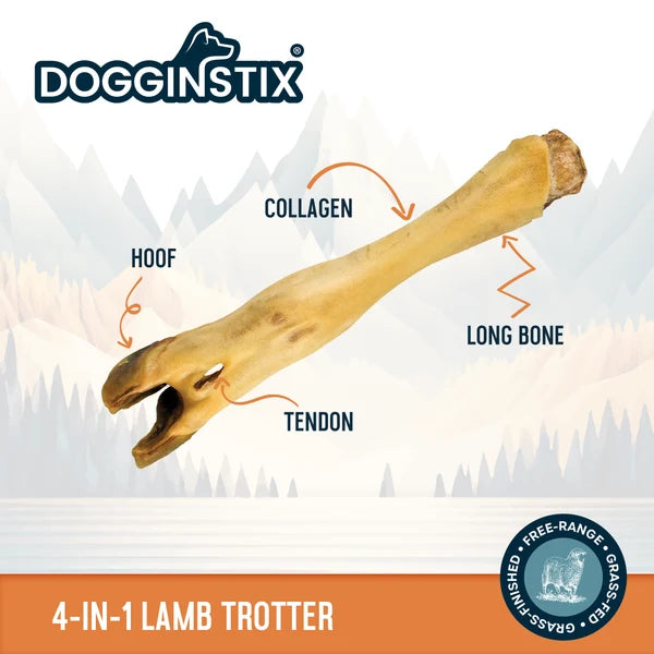Dogginstix Odor-Free Lamb Foot Dog Chew