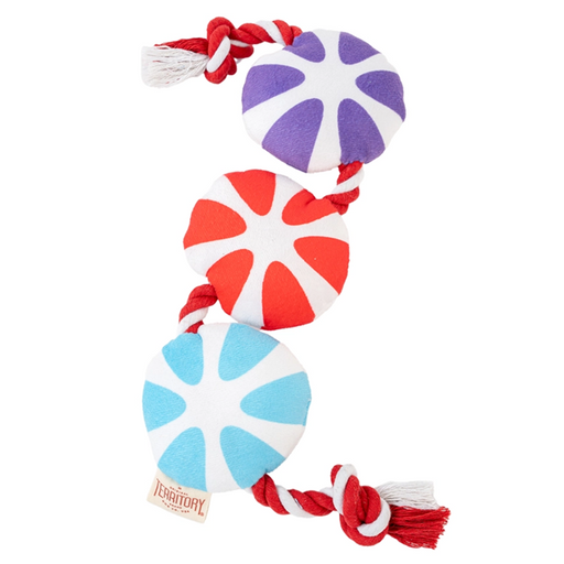 Territory Plush Candy Rope Tug Dog Toy