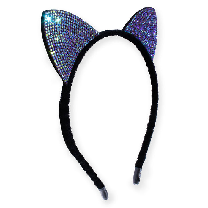 Cat Ears Dual Sided Rhinestone Headband