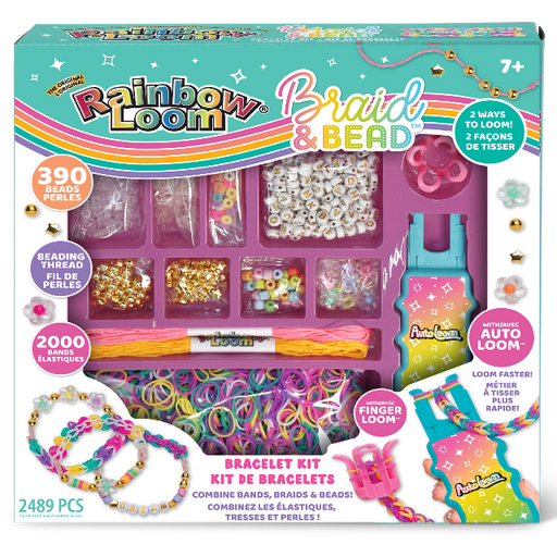 Rainbow Loom Braid & Bead Bracelet Kit with Auto Loom