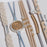 K'lani "Wonder" Soft Creams & Blues with Pearls & Gold Hair Tie Bracelets