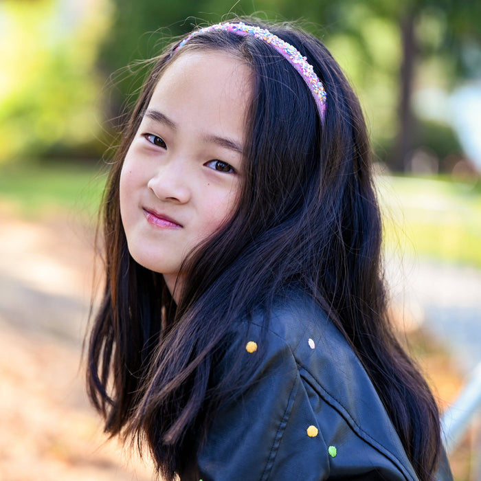 Thin Sequin Headband, Assorted Colors