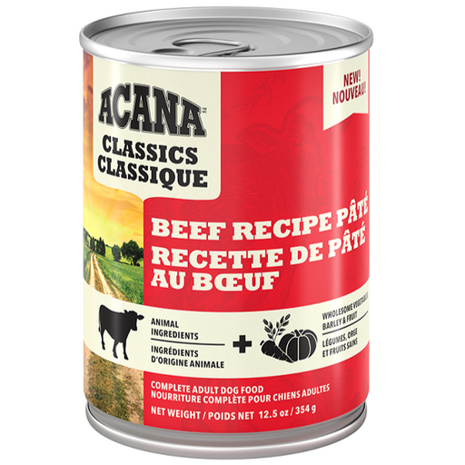 ACANA Classics Pâté, Beef Recipe 12.5oz - Case of 12 cans