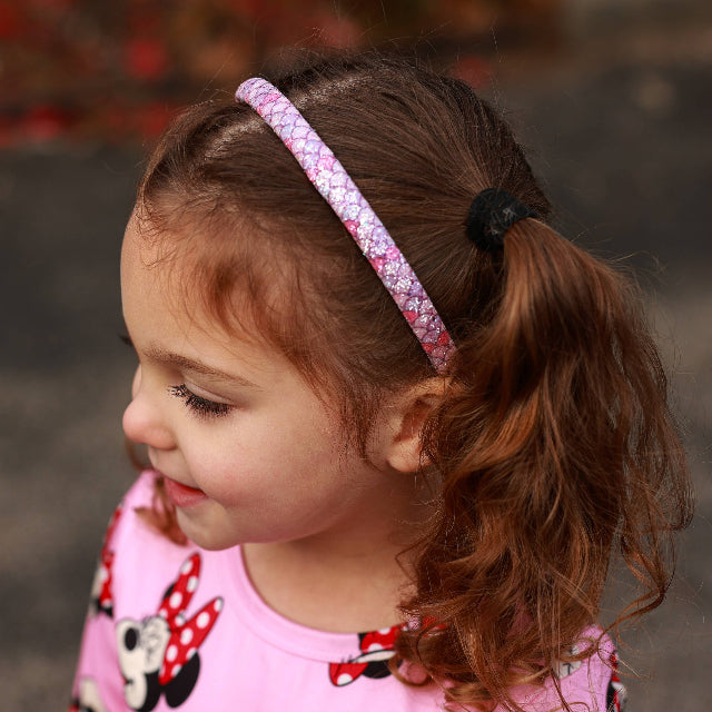 Glitter Mermaid Scale Headband, Assorted Colors