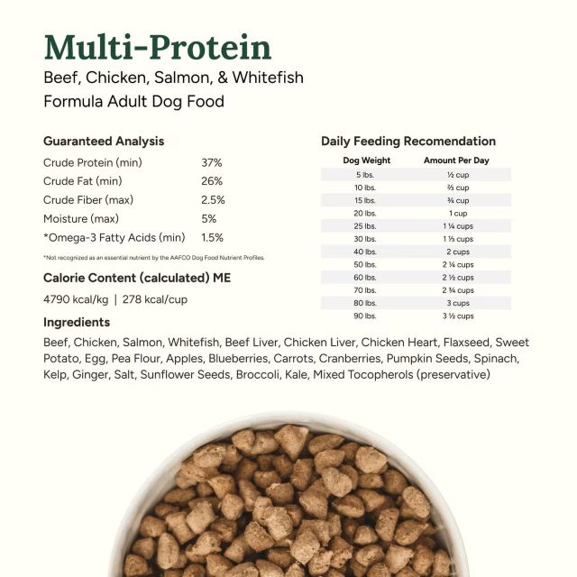 360 Pet Nutrition Multi-Protein Formula Grain-Free Adult Freeze-Dried Raw Dog Food