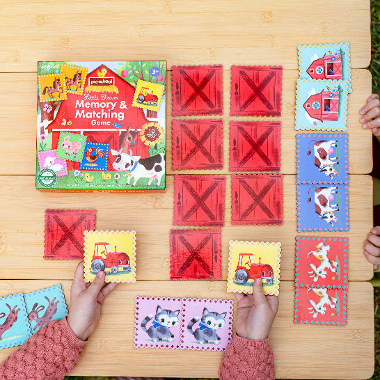 eeBoo Little Farm Pre-School Memory & Matching Game