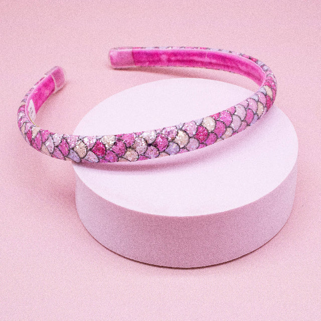 Glitter Mermaid Scale Headband, Assorted Colors