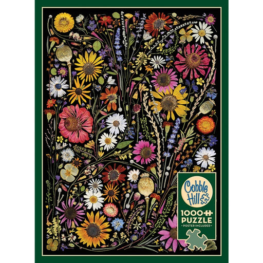 Cobble Hill 1000 Piece Jigsaw Puzzle, Flower Press: Happiness
