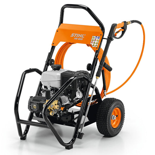 This powerful, commercial-grade pressure washer features durable, high-quality components for use in professional applications.
