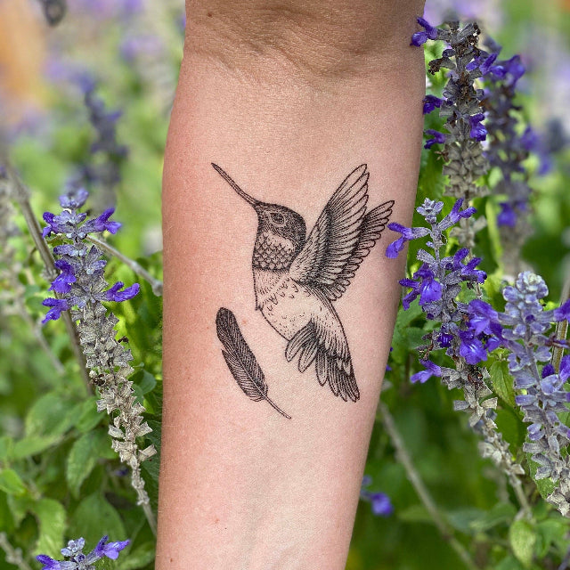 Hummingbird Temporary Tattoo