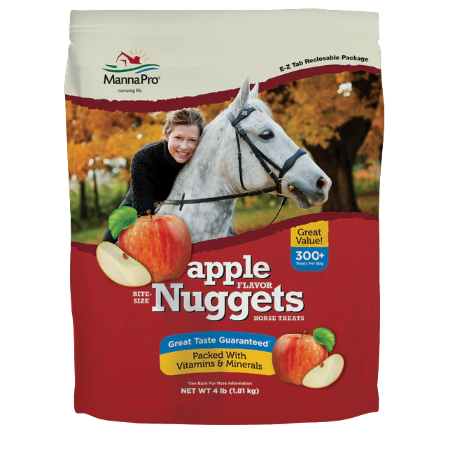 Manna Pro Bite-Size Apple Nuggets Horse Treats