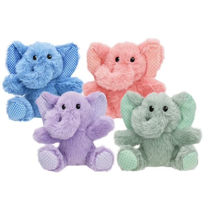 Multipet Minipet Elephant Dog Toy, Assorted