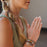 K'lani "Breathe" Lotus Flower Earthy Tones Hair Tie Bracelets