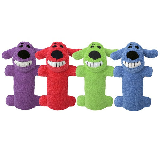 Loofa Dog Pet Toy- Small, Assorted Colors