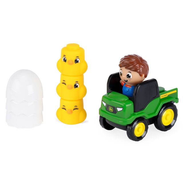 John Deere Build-A-Buddy Stackers Farm Playset - 10-Piece John Deere Chick Toy Set