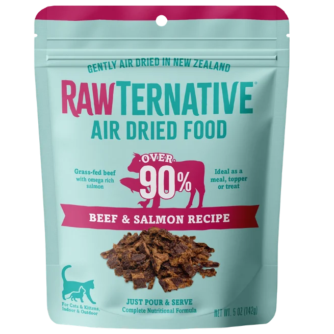 RawTernative Air-Dried Cat Food, Beef & Salmon Recipe 5 oz
