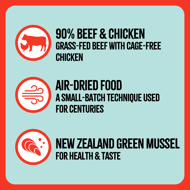 RawTernative Air-Dried Cat Food, Beef & Chicken Recipe 5 oz