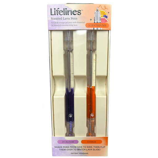 Lifelines Scented Lava Pen Set, 2-pack Purple/Orange