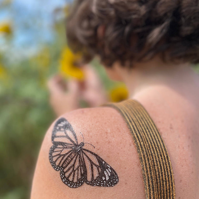Monarch Butterfly Temporary Tattoo