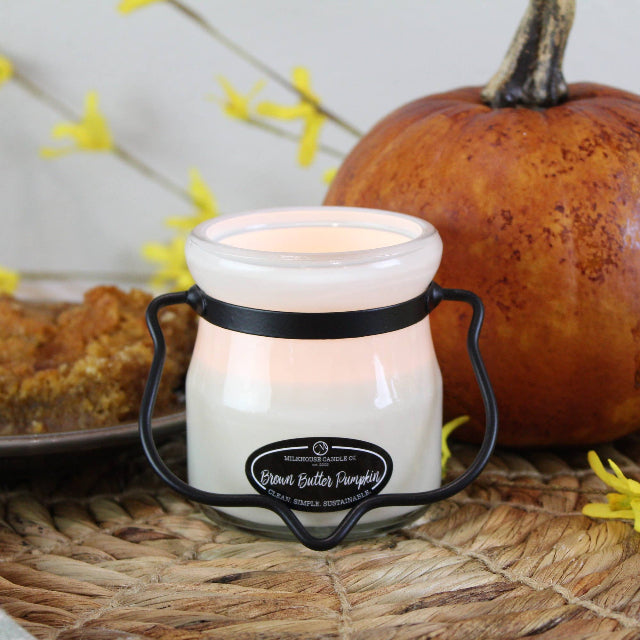 Milkhouse Creamery Collection Soy Candle: Brown Butter Pumpkin, 5-oz. Cream Jar