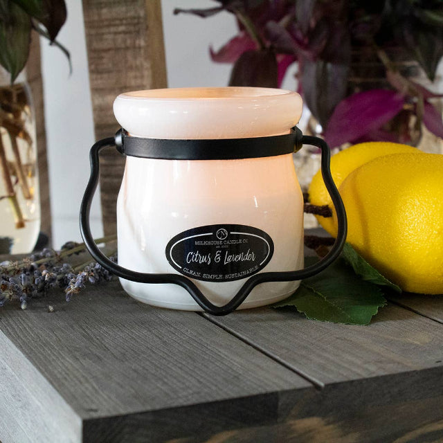 Milkhouse Creamery Collection Soy Candle: Citrus Lavender 5-oz. Cream Jar