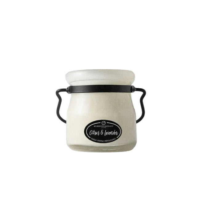 Milkhouse Creamery Collection Soy Candle: Citrus Lavender 5-oz. Cream Jar