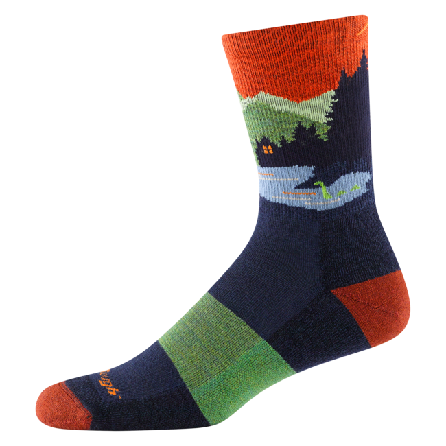 Men's Close Encounters Micro Crew Midweight Hiking Socks, Eclipse