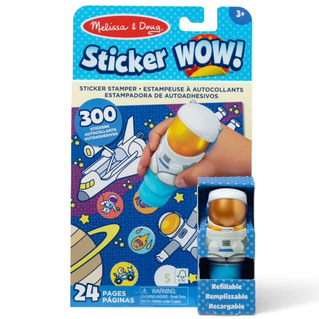 Melissa & Doug Sticker Wow! Astronaut Activity Pad & Sticker Stamper