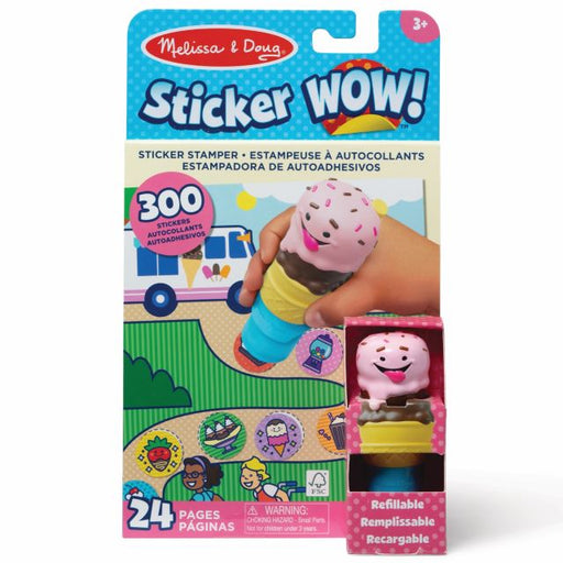 Melissa & Doug Sticker Wow! Ice Cream Activity Pad & Sticker Stamper