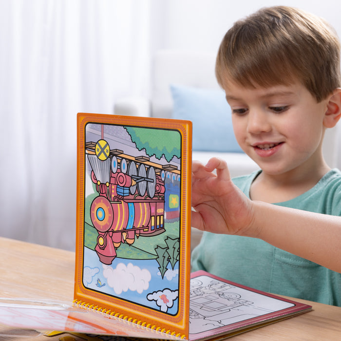 Melissa & Doug On the Go Water Wow! Water-Reveal Coloring Pad - Vehicles
