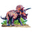 Triceratops 100 Piece Shaped Jigsaw Puzzle