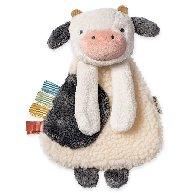Bitzy Busy Farm Toy Gift Set with Cow Lovey & Teething Activity Toy