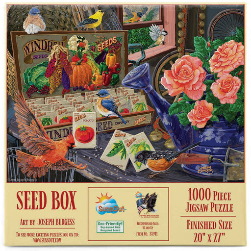 SunsOut 1000 Piece Jigsaw Puzzle, Seed Box