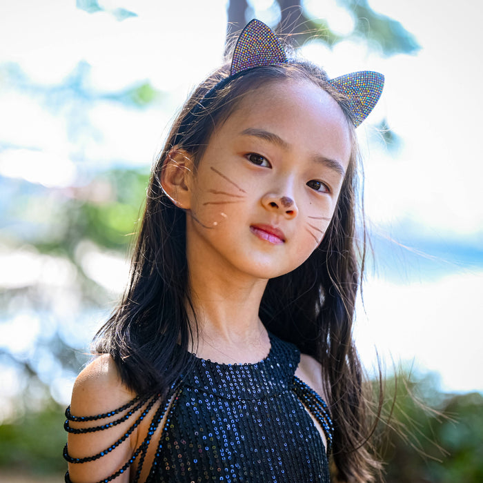 Cat Ears Dual Sided Rhinestone Headband