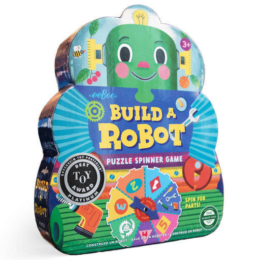 Build A Robot Shaped Box Spinner Game