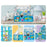 PicassoTiles 52pc Ocean Theme Magnetic Tile Building Set
