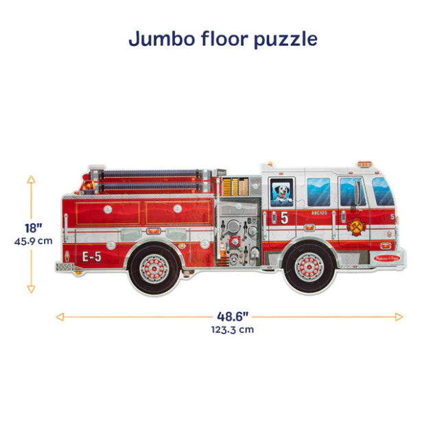Melissa & Doug Giant Fire Truck Floor Puzzle