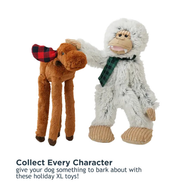 Tall Tails Yeti with Scarf Rope Body Dog Toy