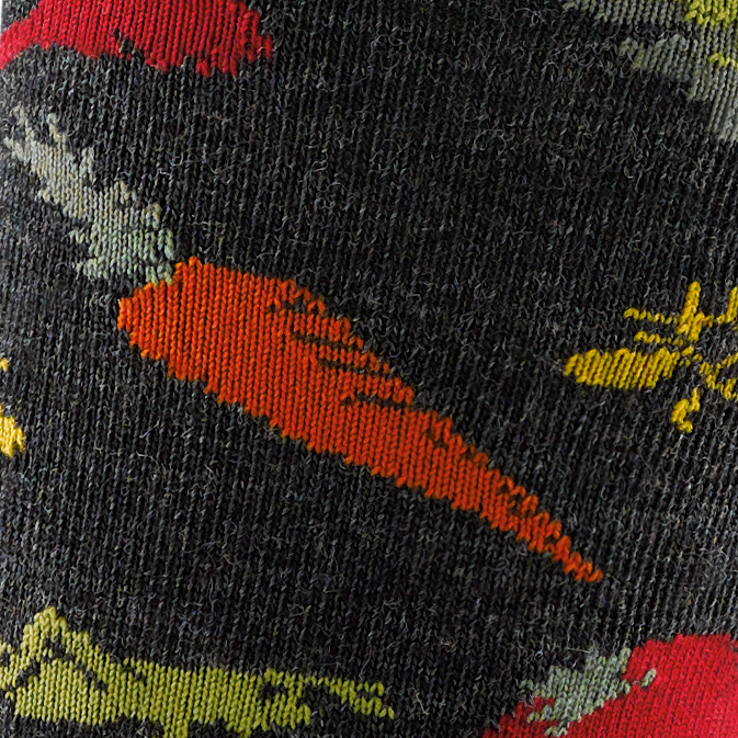 Women's Farmer's Market Crew Lightweight Lifestyle Socks, Charcoal