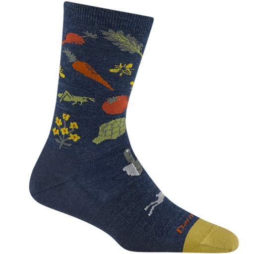 Women's Farmer's Market Crew Lightweight Lifestyle Socks, Indigo