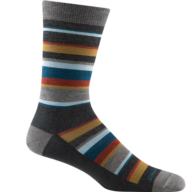 Men's Druid Crew Lightweight Lifestyle Socks, Charcoal