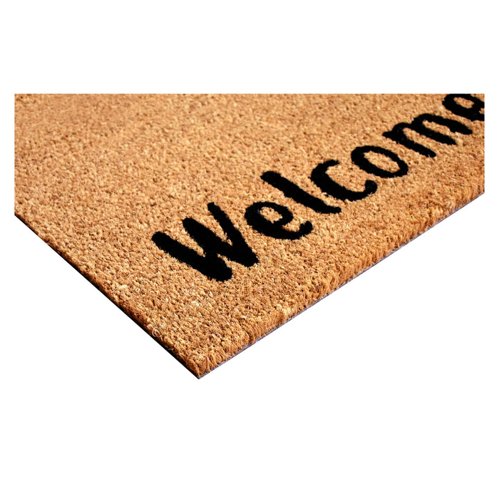 Kitty Korner 17" x 29" Coir Non-Slip Doormat