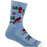 Women's Crew Lightweight Lifestyle Socks, Cardinal