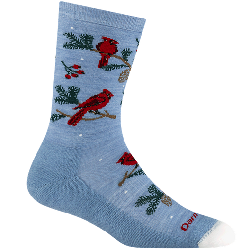 Women's Crew Lightweight Lifestyle Socks, Cardinal