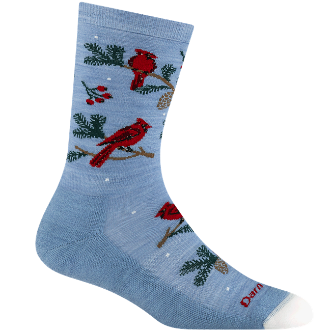 Women's Crew Lightweight Lifestyle Socks, Cardinal