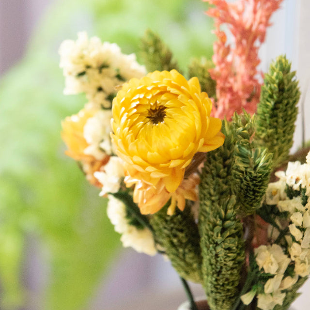 Golden Glow Mini Dried Floral Bouquet Bundle