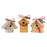 Mr. Bird Poinsettia Design Birdie Seed Cottage, Assorted