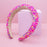 Chunky Puffy Sprinkles Headband, Light Blue