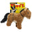 Tuffy MIGHTY Farm Jr. Horse Small Tough Plush Dog Toy