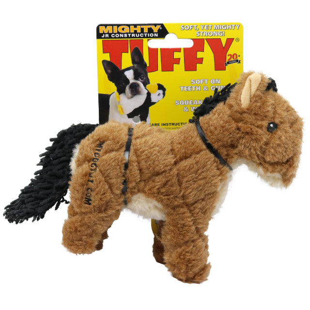 Tuffy MIGHTY Farm Jr. Horse Small Tough Plush Dog Toy